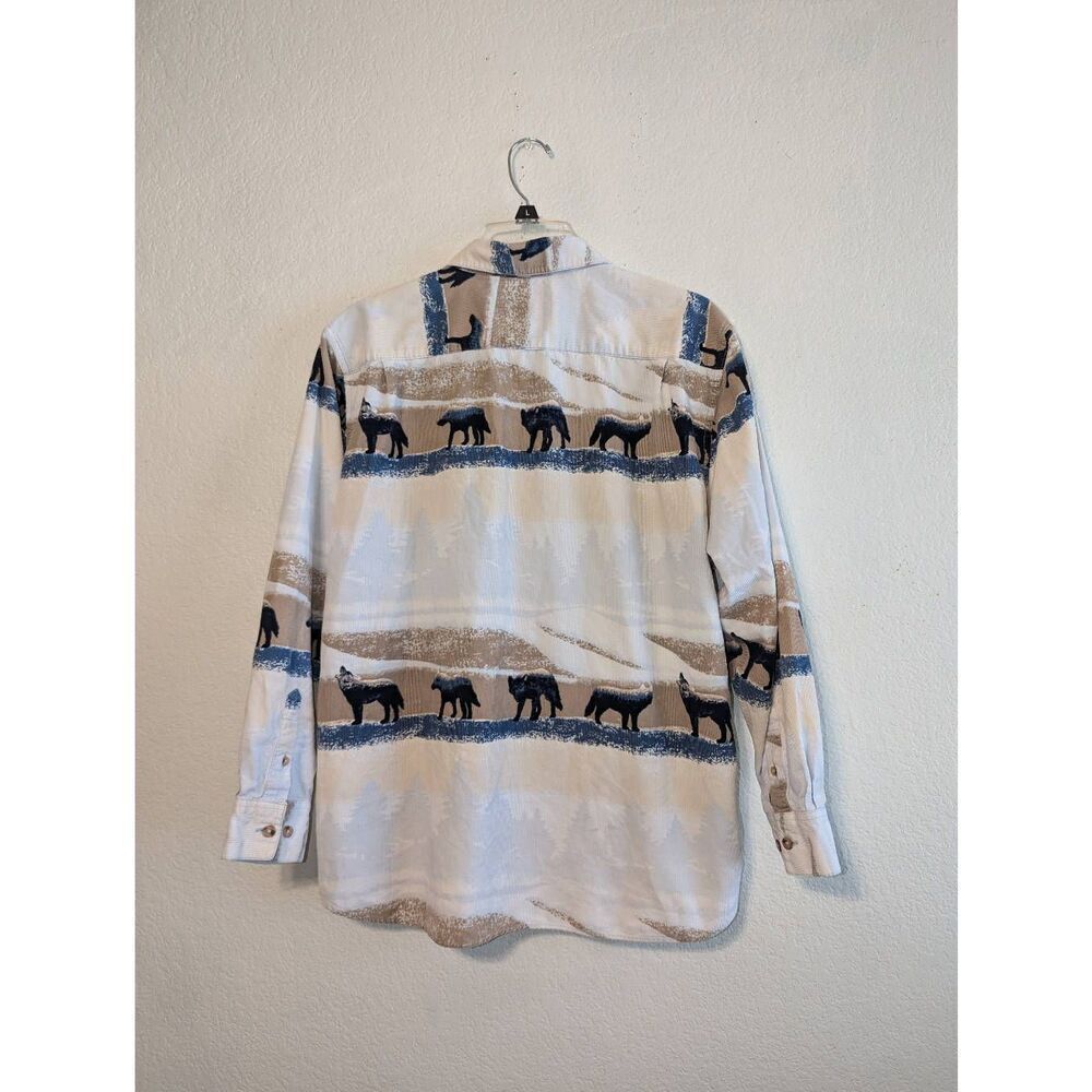 Bit & Bridle White and Blue Button Down Shirt - Picture 7 of 16